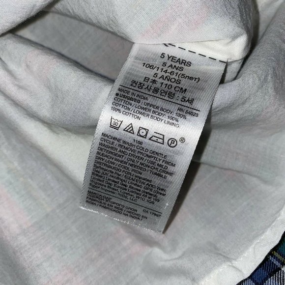 Gap Baby Kids Plaid Christmas Black Girls Dress 5 - Picture 4 of 8